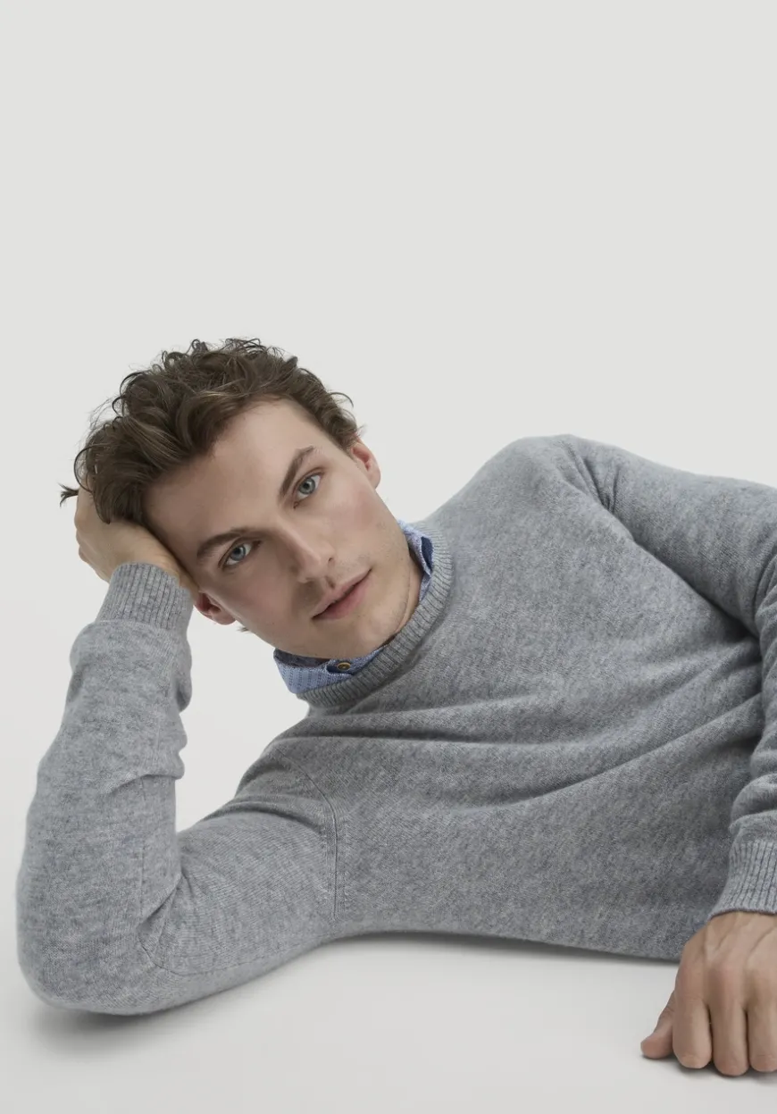 hessnatur Strick Pullover Regular BETTER RECYCLING aus reinem Cashmere von|Herren Pullover|Strick