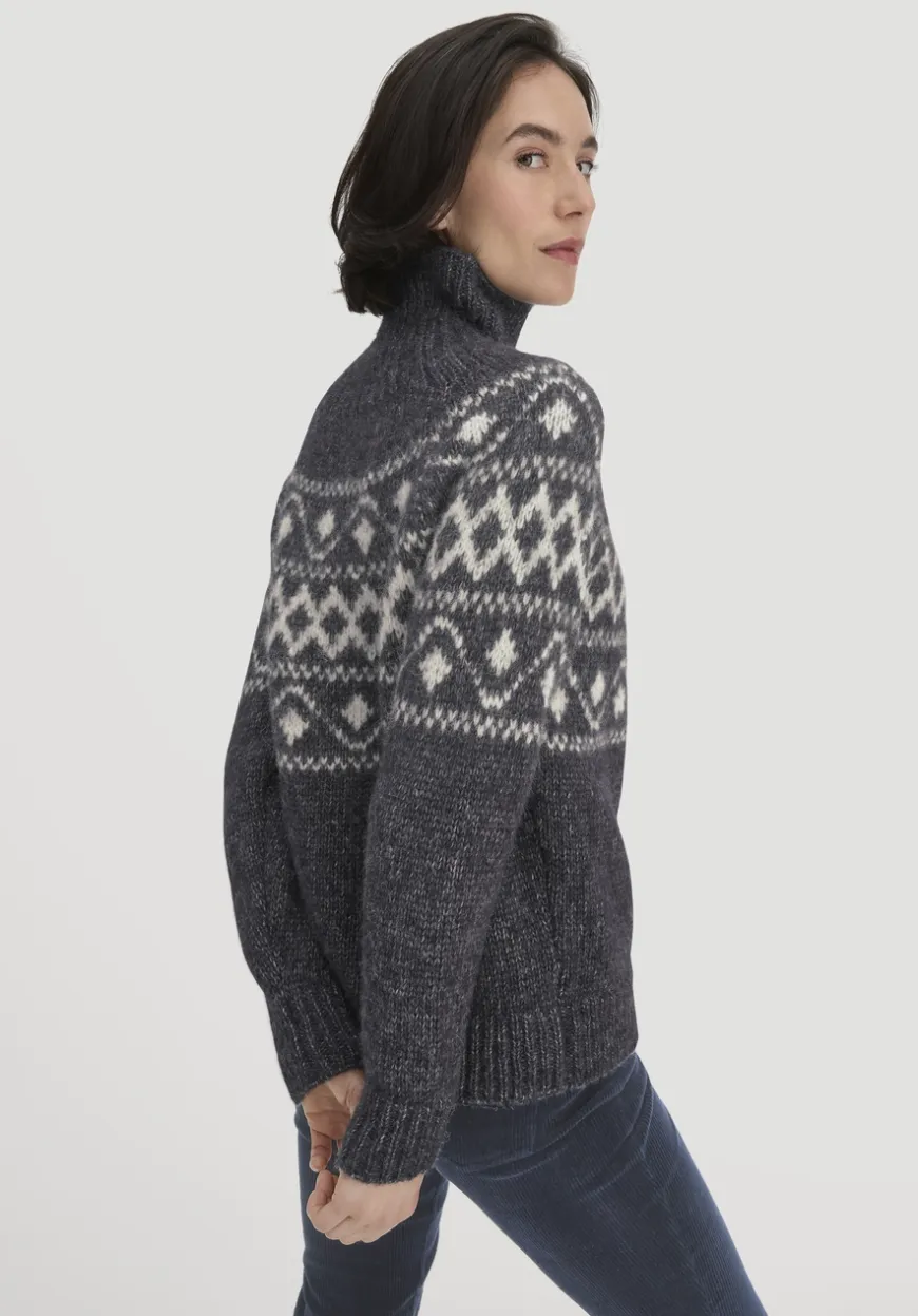 hessnatur Strick Pullover Relaxed aus Alpaka mit Bio-Baumwolle von|Damen Pullover