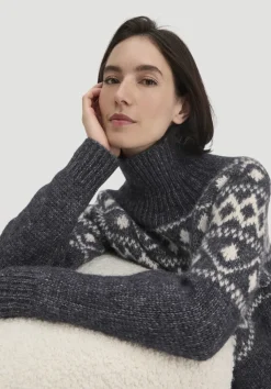 hessnatur Strick Pullover Relaxed aus Alpaka mit Bio-Baumwolle von|Damen Pullover