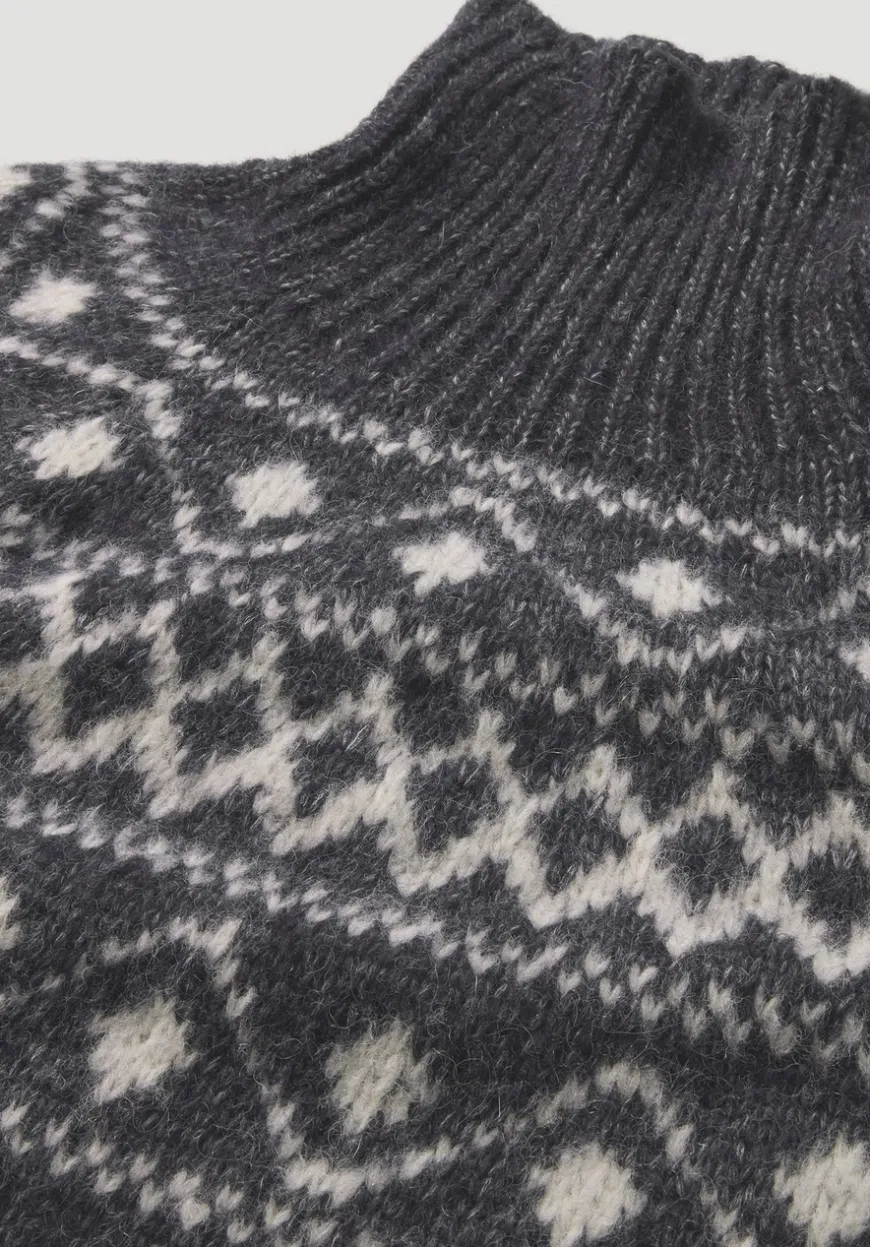 hessnatur Strick Pullover Relaxed aus Alpaka mit Bio-Baumwolle von|Damen Pullover