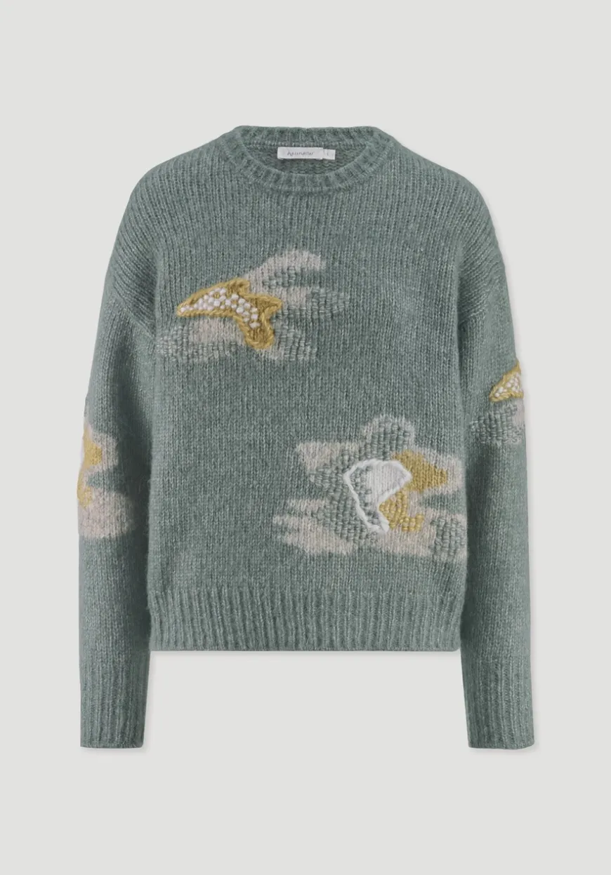hessnatur Strick Pullover Relaxed aus Alpaka mit Baumwolle von|Damen Pullover