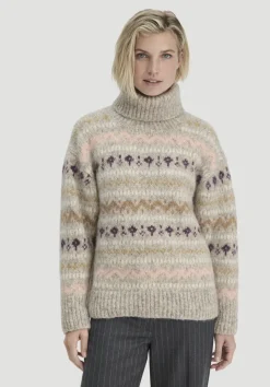 hessnatur Strick Pullover Relaxed aus Alpaka mit Bio-Baumwolle von|Damen Pullover