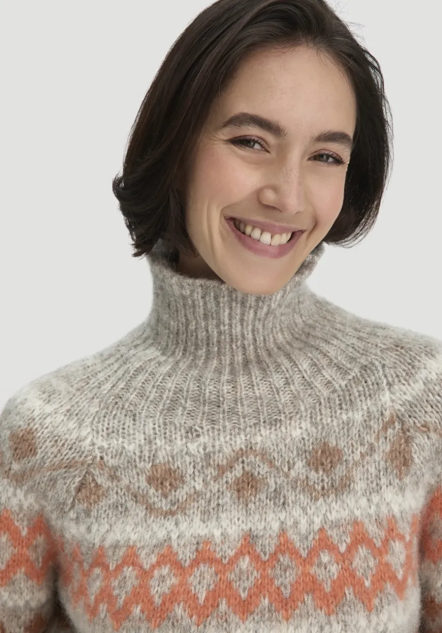 hessnatur Strick Pullover Relaxed aus Alpaka mit Bio-Baumwolle von|Damen Pullover