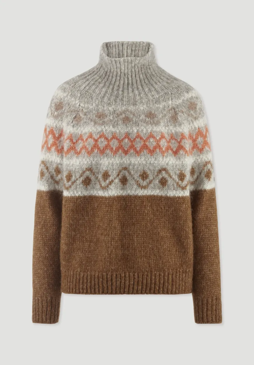 hessnatur Strick Pullover Relaxed aus Alpaka mit Bio-Baumwolle von|Damen Pullover