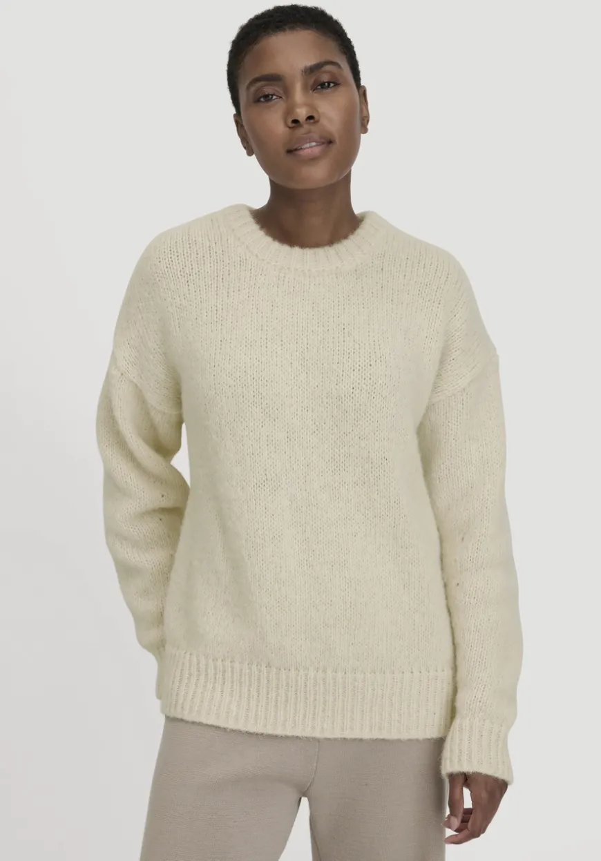 hessnatur Strick Pullover Relaxed aus Alpaka mit Bio-Baumwolle von|Damen Pullover