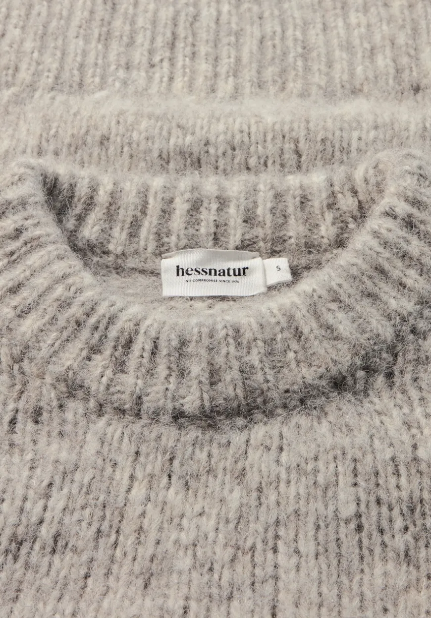 hessnatur Strick Pullover Relaxed aus Alpaka mit Bio-Baumwolle von|Damen Pullover