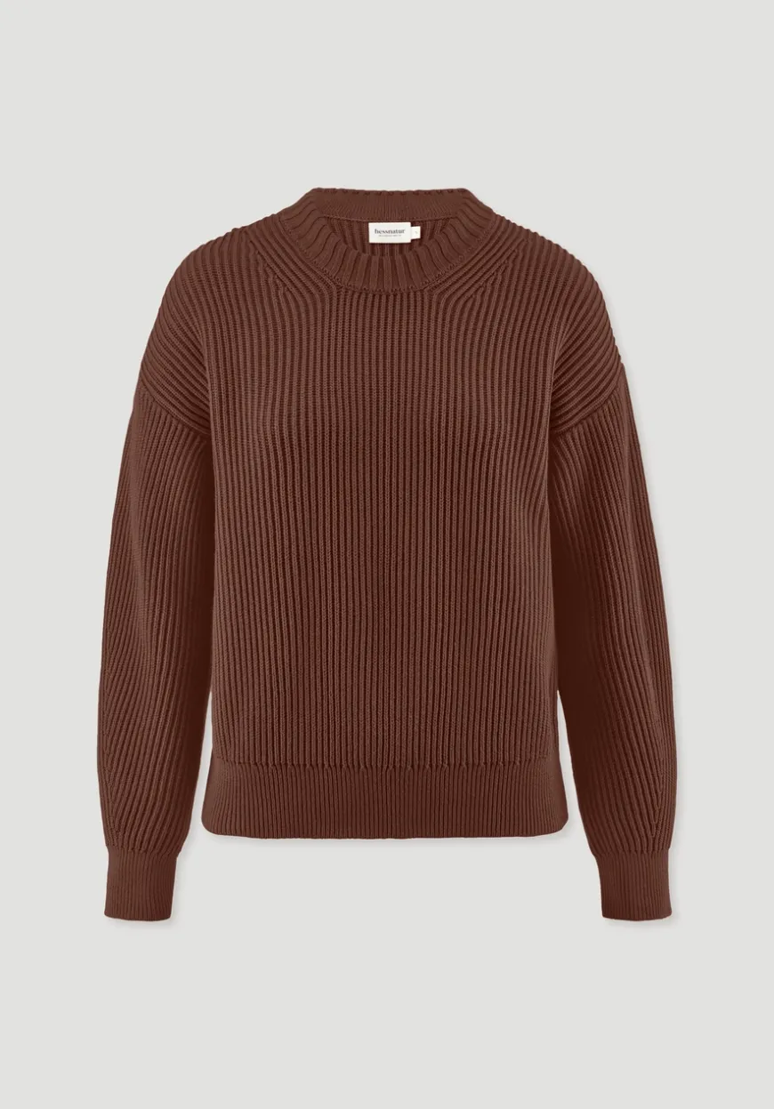 hessnatur Strick Pullover Relaxed aus reiner Bio-Baumwolle von|Damen Pullover