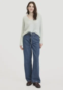 hessnatur Strick Pullover Relaxed aus Alpaka mit Bio-Baumwolle von|Damen Pullover