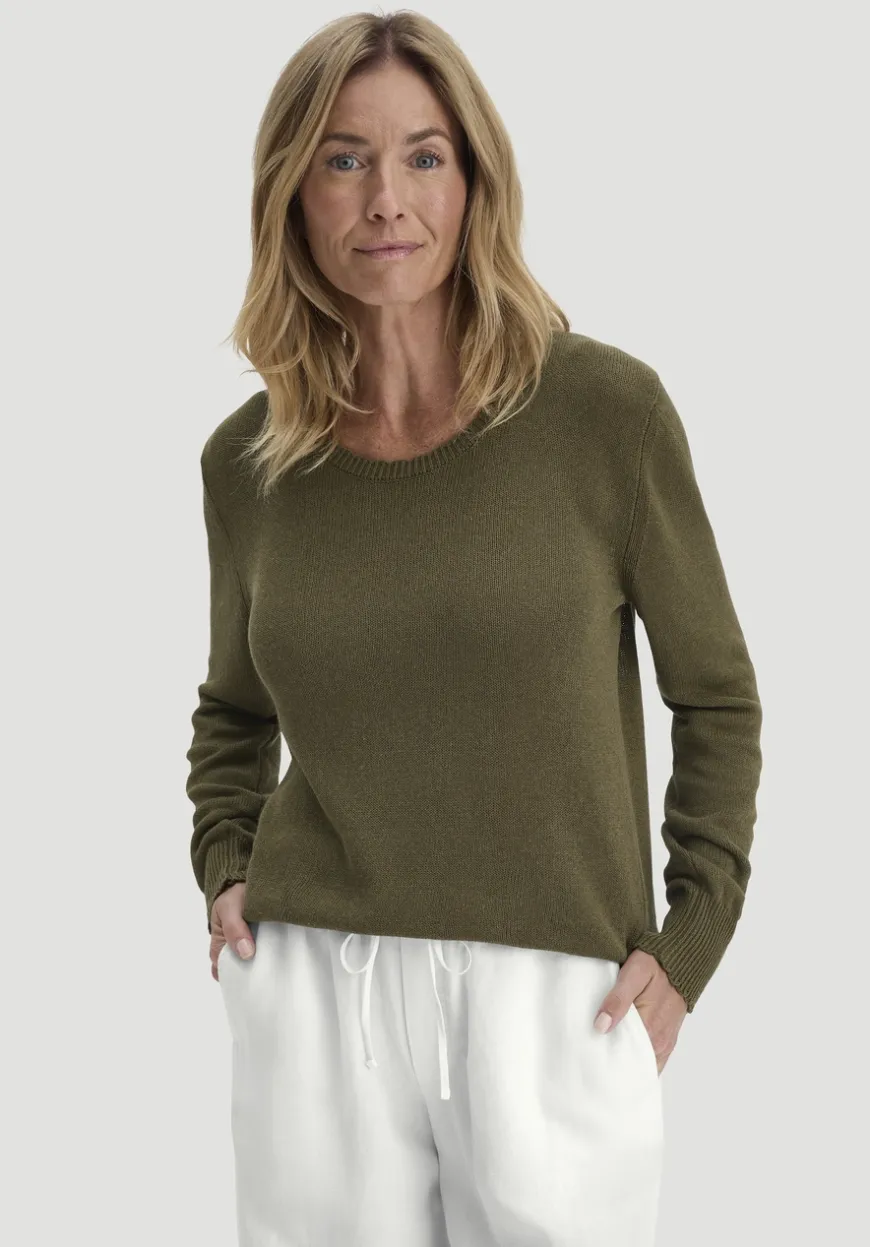 hessnatur Strick Pullover Relaxed aus Leinen mit Bio-Baumwolle und LENZING™ ECOVERO von|Damen Pullover