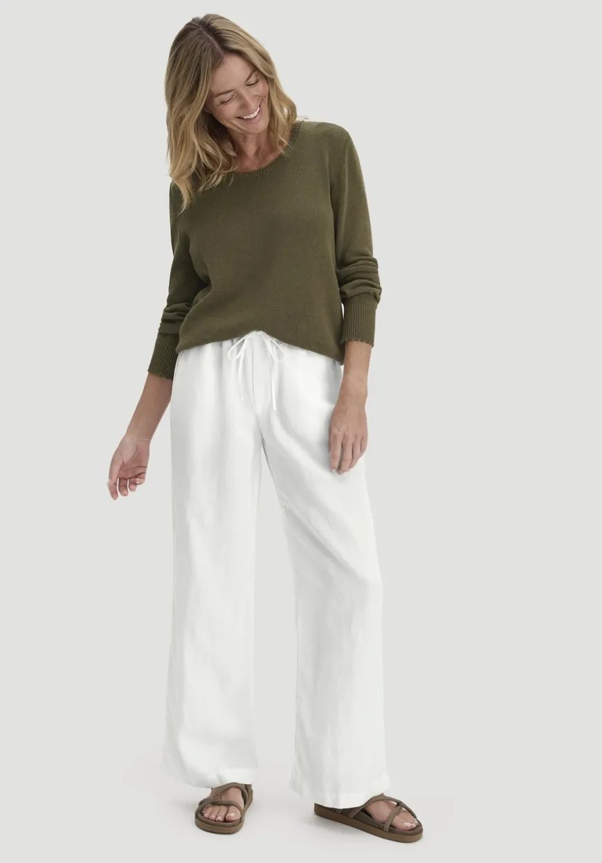 hessnatur Strick Pullover Relaxed aus Leinen mit Bio-Baumwolle und LENZING™ ECOVERO von|Damen Pullover