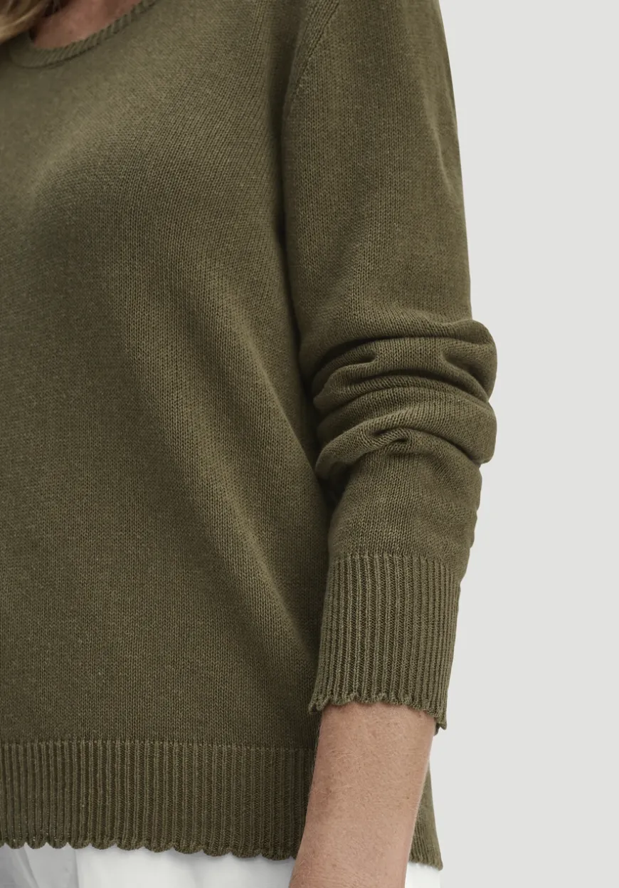 hessnatur Strick Pullover Relaxed aus Leinen mit Bio-Baumwolle und LENZING™ ECOVERO von|Damen Pullover