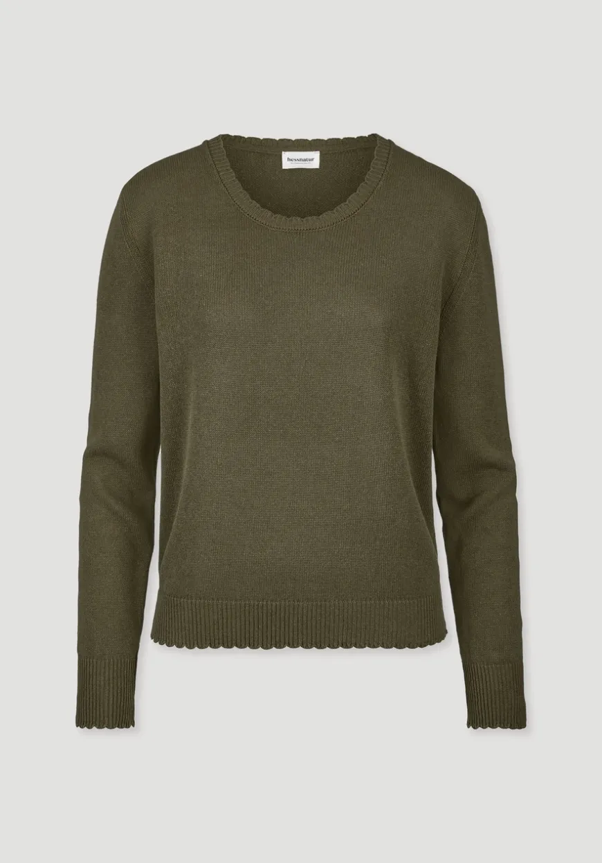 hessnatur Strick Pullover Relaxed aus Leinen mit Bio-Baumwolle und LENZING™ ECOVERO von|Damen Pullover