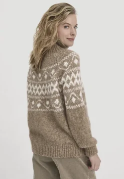 hessnatur Strick Pullover Relaxed aus Alpaka mit Bio-Baumwolle von|Damen Pullover