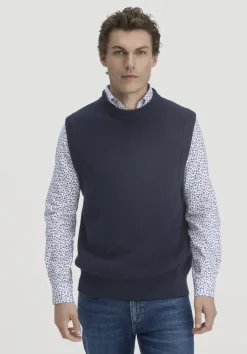hessnatur Strick Pullunder Regular aus Bio-Merinowolle und Bio-Baumwolle von|Herren Pullover