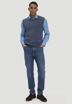 hessnatur Strick Pullunder Regular aus Bio-Merinowolle mit Bio-Baumwolle von|Herren Pullover|Strick