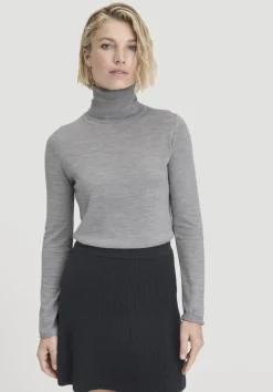 hessnatur Strick Rollkragen Pullover Slim aus reiner Bio-Merinowolle von|Damen Pullover|T-Shirts