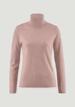 hessnatur Strick Rollkragen Pullover Slim aus reiner Bio-Merinowolle von|Damen Pullover|T-Shirts