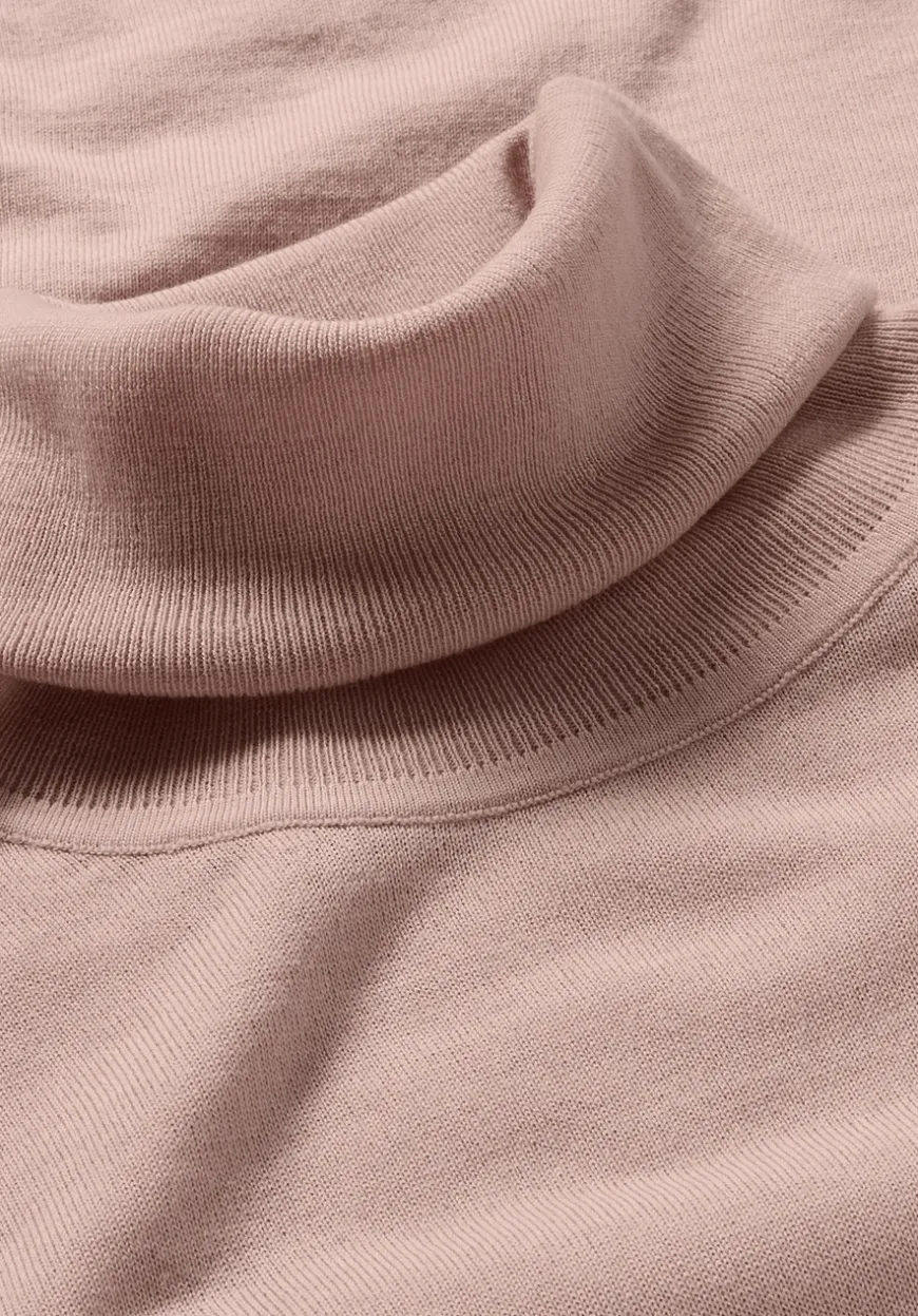 hessnatur Strick Rollkragen Pullover Slim aus reiner Bio-Merinowolle von|Damen Pullover|T-Shirts