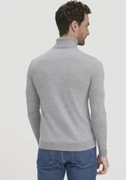 hessnatur Strick Rollkragen Pullover Regular aus reiner Bio-Merinowolle von|Herren Pullover|Strick