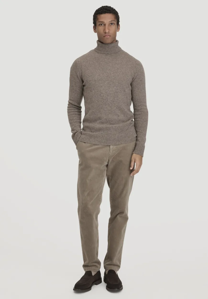 hessnatur Strick Rollkragen Pullover Regular aus Yakwolle und Schurwolle von|Herren Pullover|Strick