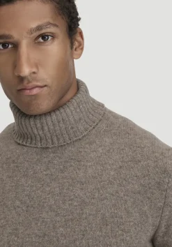 hessnatur Strick Rollkragen Pullover Regular aus Yakwolle und Schurwolle von|Herren Pullover|Strick