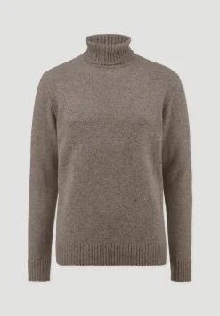 hessnatur Strick Rollkragen Pullover Regular aus Yakwolle und Schurwolle von|Herren Pullover|Strick