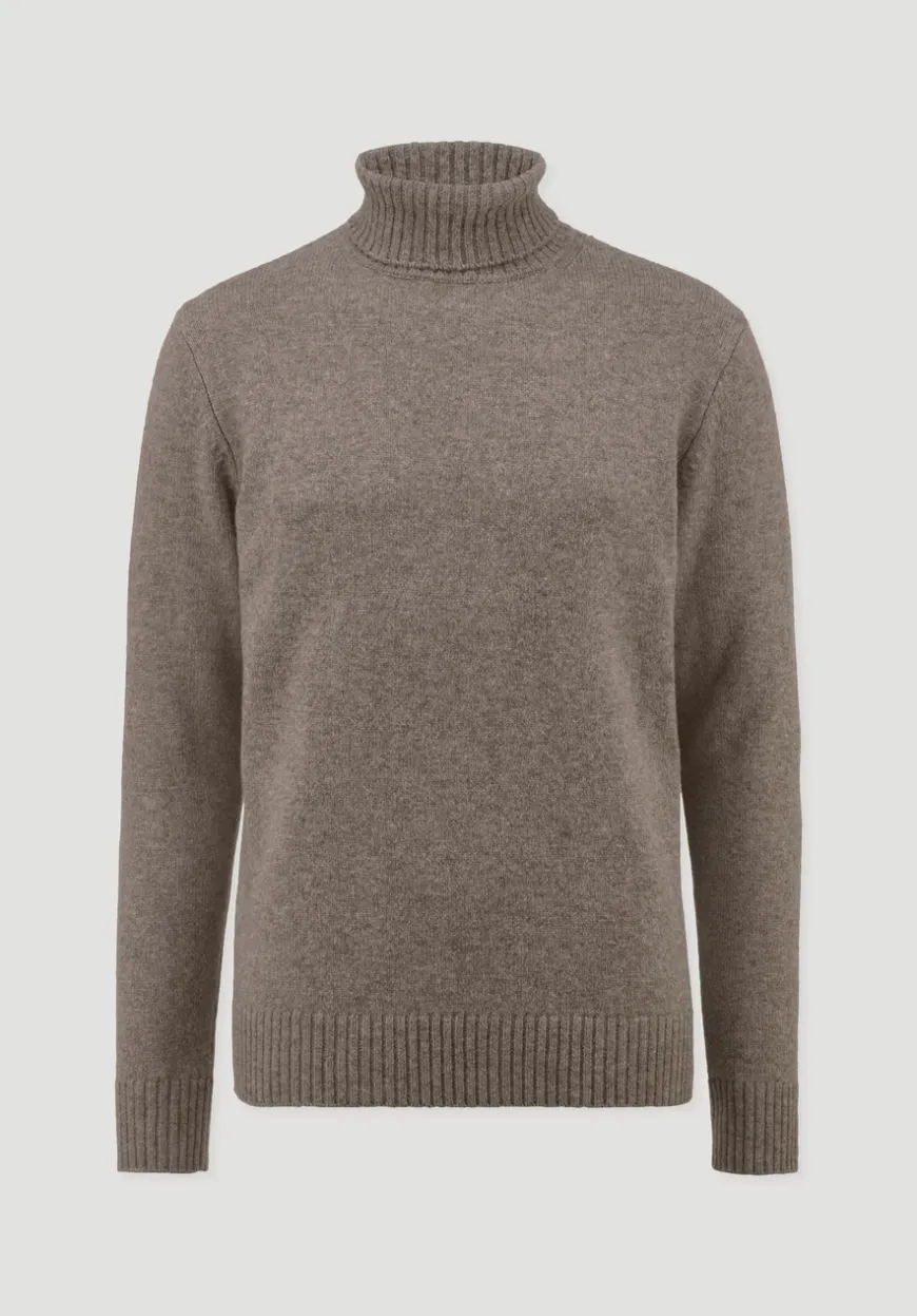 hessnatur Strick Rollkragen Pullover Regular aus Yakwolle und Schurwolle von|Herren Pullover|Strick