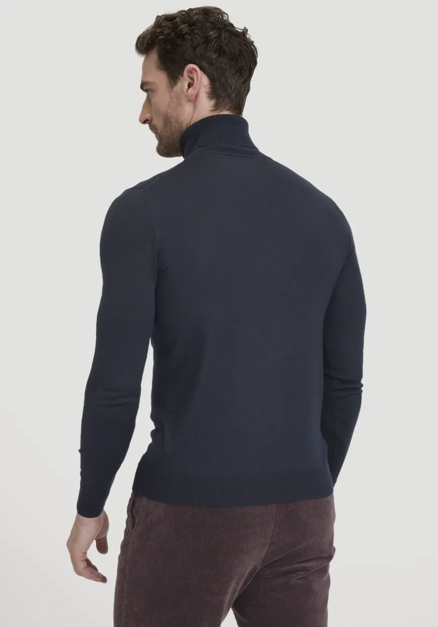 hessnatur Strick Rollkragen Pullover Regular aus reiner Bio-Merinowolle von|Herren Pullover|Strick