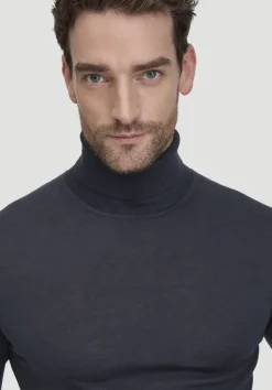 hessnatur Strick Rollkragen Pullover Regular aus reiner Bio-Merinowolle von|Herren Pullover|Strick