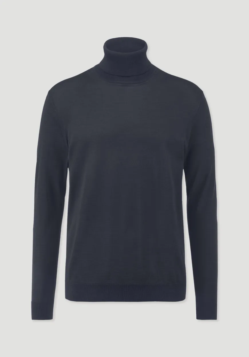 hessnatur Strick Rollkragen Pullover Regular aus reiner Bio-Merinowolle von|Herren Pullover|Strick