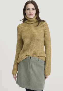 hessnatur Strick Rollkragenpullover Relaxed aus Alpaka mit Bio-Baumwolle von|Damen Pullover