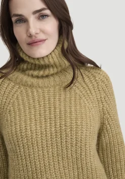 hessnatur Strick Rollkragenpullover Relaxed aus Alpaka mit Bio-Baumwolle von|Damen Pullover