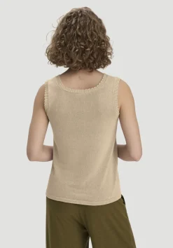 hessnatur Strick Top Regular aus Leinen mit Bio-Baumwolle und LENZING™ ECOVERO von|Damen Shirts & Tops