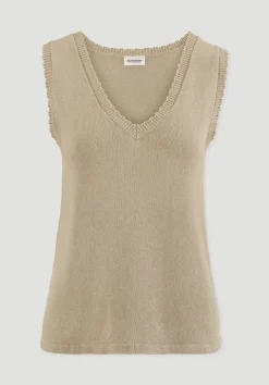 hessnatur Strick Top Regular aus Leinen mit Bio-Baumwolle und LENZING™ ECOVERO von|Damen Shirts & Tops