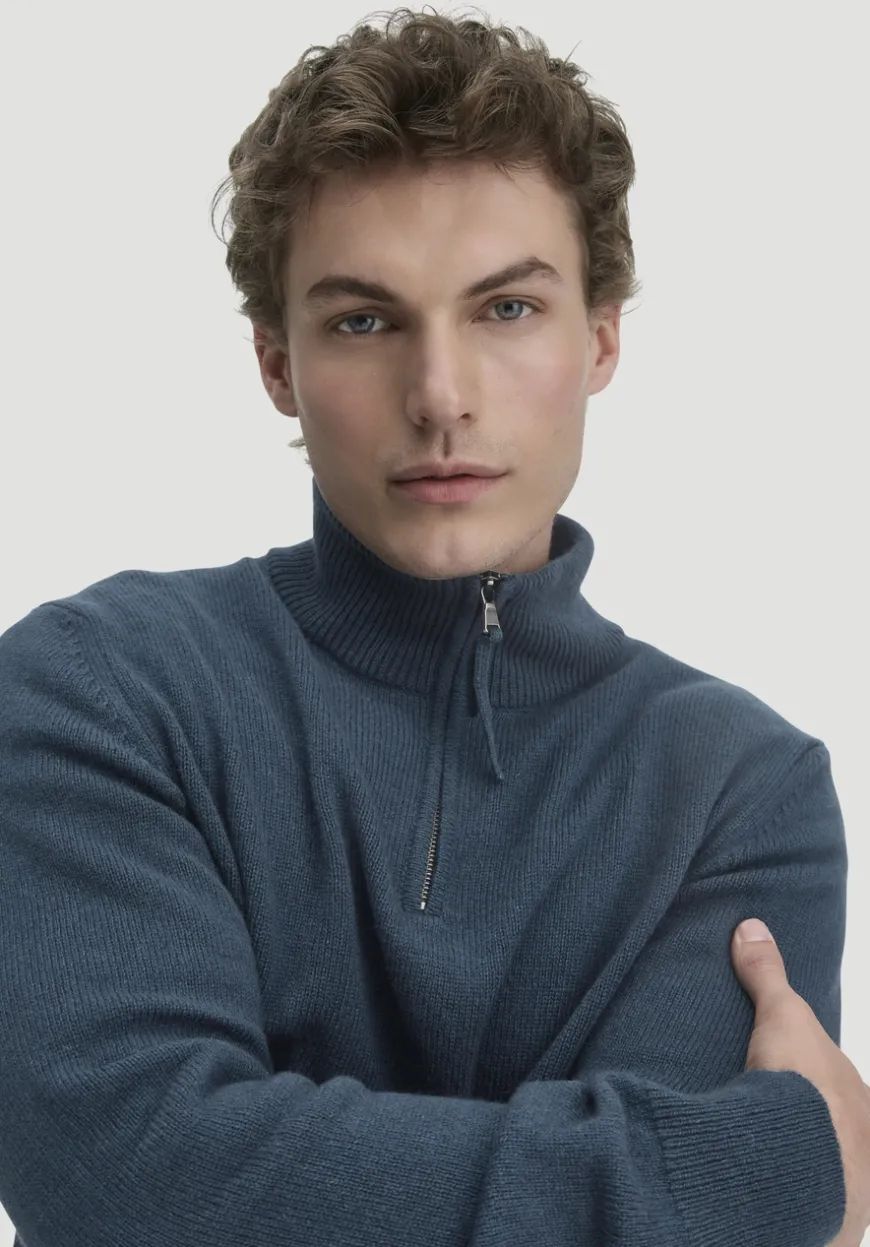 hessnatur Strick Troyer Regular aus Bio-Merinowolle mit Bio-Baumwolle von|Herren Pullover|Strick
