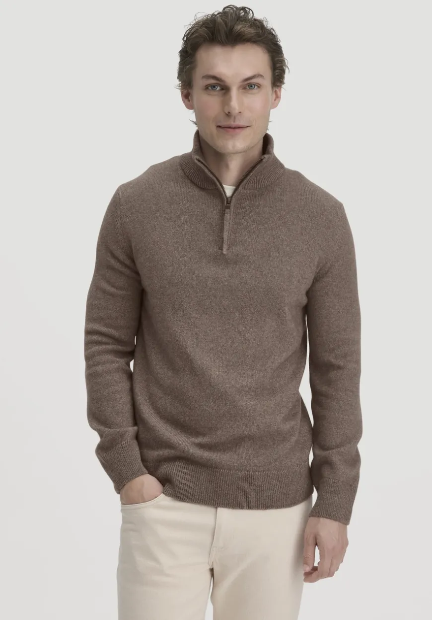 hessnatur Strick Troyer Regular aus Bio-Merinowolle mit Bio-Baumwolle von|Herren Pullover|Strick