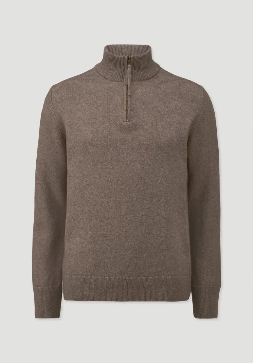 hessnatur Strick Troyer Regular aus Bio-Merinowolle mit Bio-Baumwolle von|Herren Pullover|Strick