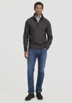hessnatur Strick Troyer Regular aus Bio-Merinowolle mit Bio-Baumwolle von|Herren Pullover