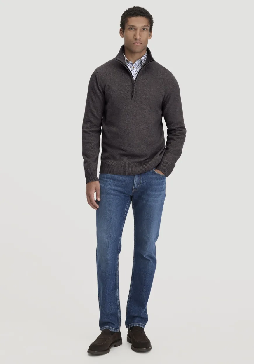 hessnatur Strick Troyer Regular aus Bio-Merinowolle mit Bio-Baumwolle von|Herren Pullover