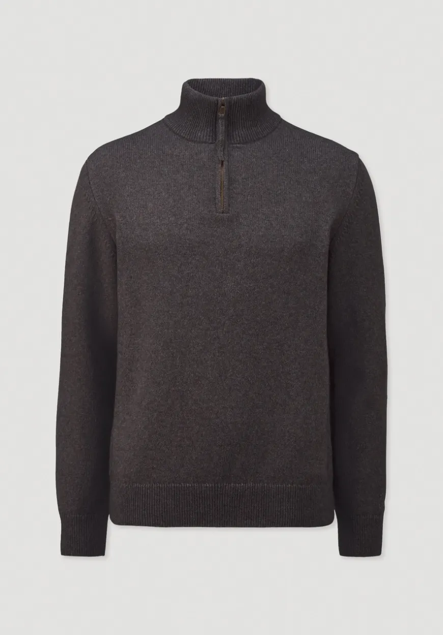 hessnatur Strick Troyer Regular aus Bio-Merinowolle mit Bio-Baumwolle von|Herren Pullover