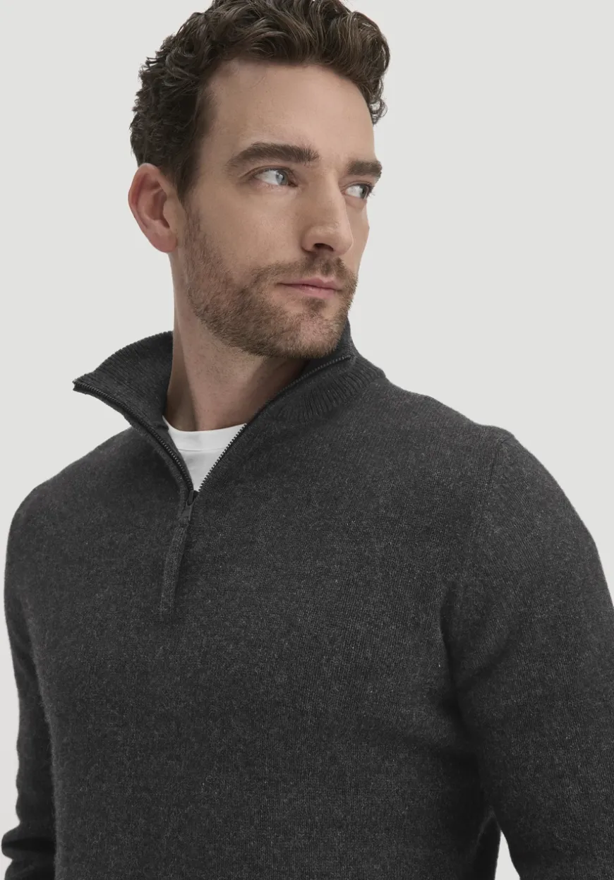 hessnatur Strick Troyer Regular aus Bio-Merinowolle mit Bio-Baumwolle von|Herren Pullover|Strick