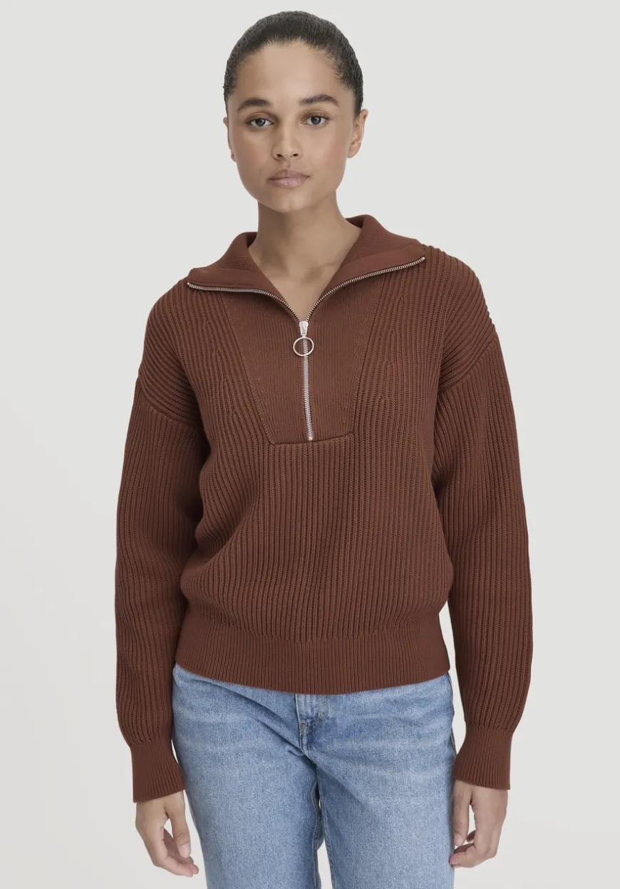 hessnatur Strick Troyer Relaxed aus reiner Bio-Baumwolle von|Damen Pullover
