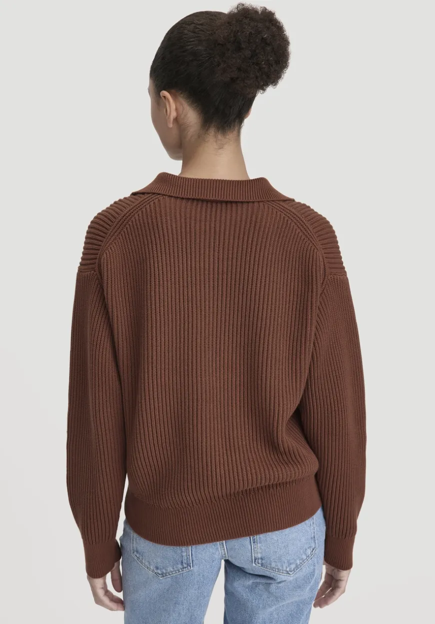 hessnatur Strick Troyer Relaxed aus reiner Bio-Baumwolle von|Damen Pullover