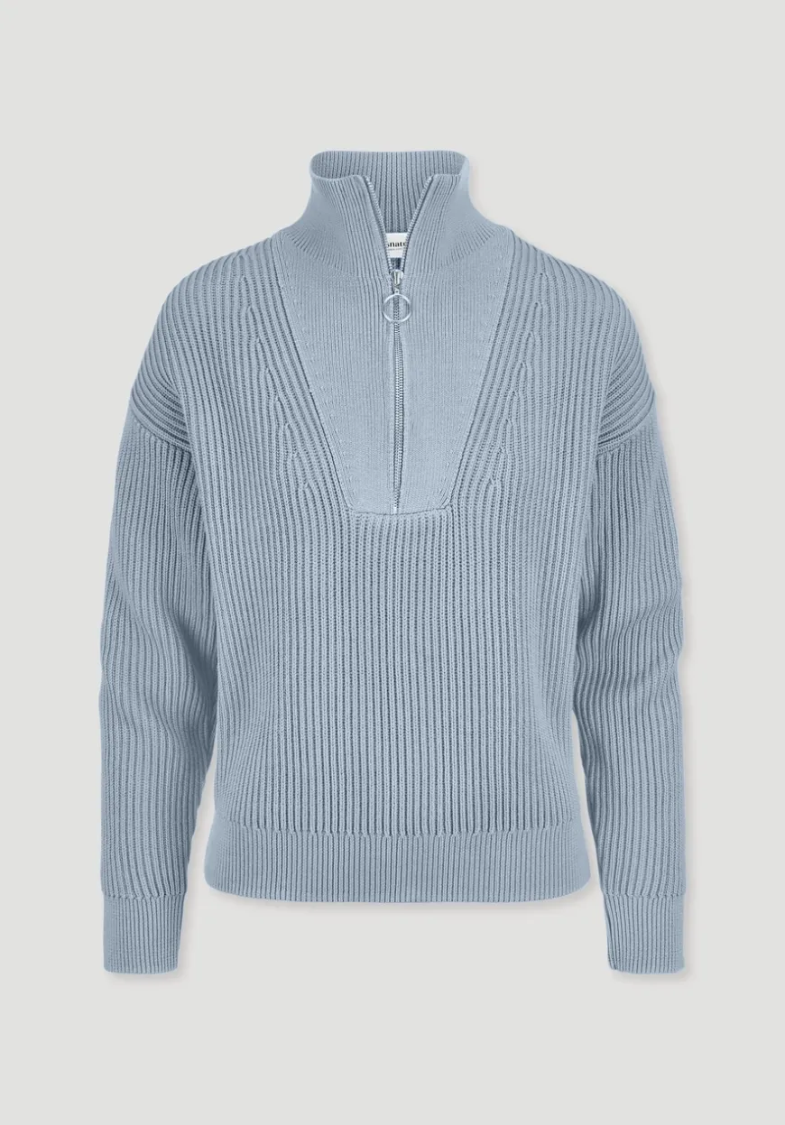 hessnatur Strick Troyer Relaxed aus reiner Bio-Baumwolle von|Damen Pullover|Strick