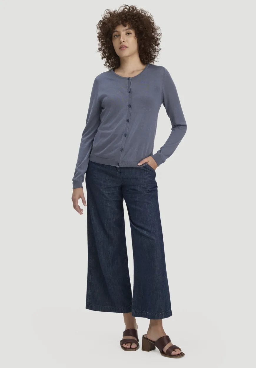 hessnatur Strickjacke Regular aus TENCEL™ Lyocell mit Bio-Baumwolle von|Damen Strickjacken