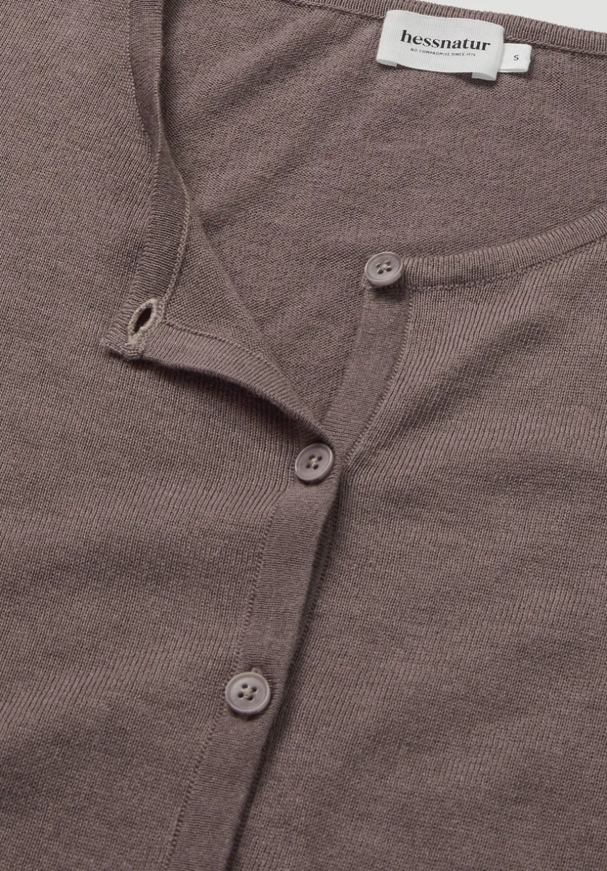 hessnatur Strickjacke Regular aus TENCEL™ Lyocell mit Bio-Baumwolle von|Damen Strickjacken