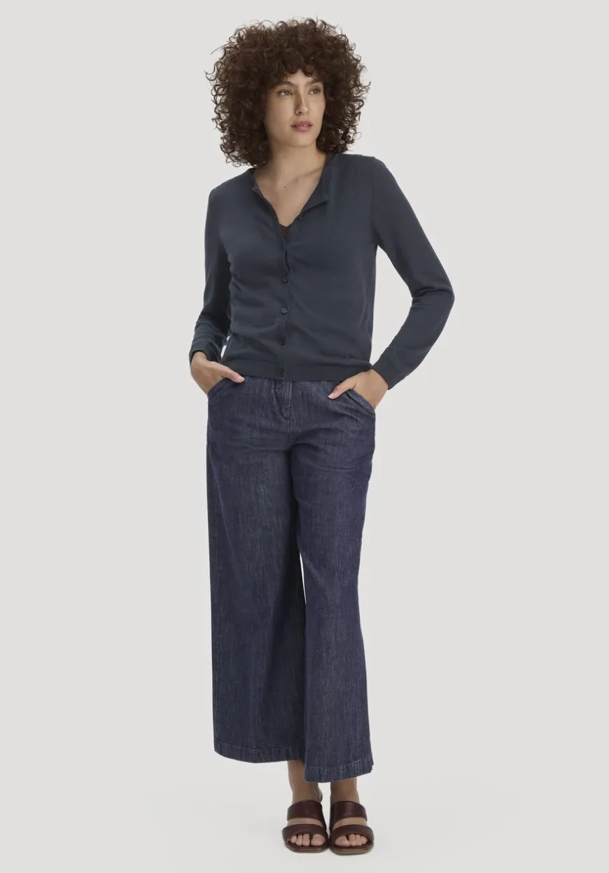 hessnatur Strickjacke Regular aus TENCEL™ Lyocell mit Bio-Baumwolle von|Damen Strickjacken