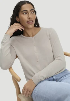hessnatur Strickjacke Regular aus TENCEL™ Lyocell mit Bio-Baumwolle von|Damen Strickjacken