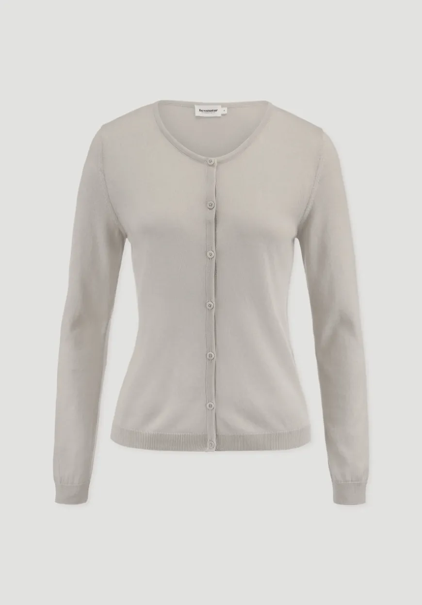 hessnatur Strickjacke Regular aus TENCEL™ Lyocell mit Bio-Baumwolle von|Damen Strickjacken