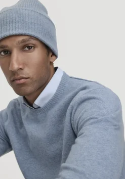 hessnatur Strickmütze aus Bio-Merinowolle mit Cashmere von|Herren Mützen